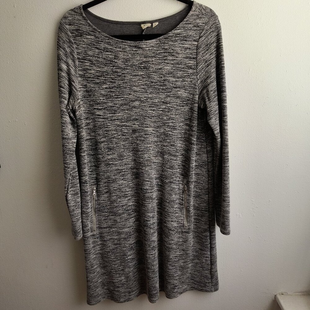 Gap space-dye Long Sleeve Swing Dress